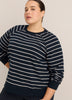 Blue Striped Crew-Neck Sweatshirt - Active Zone