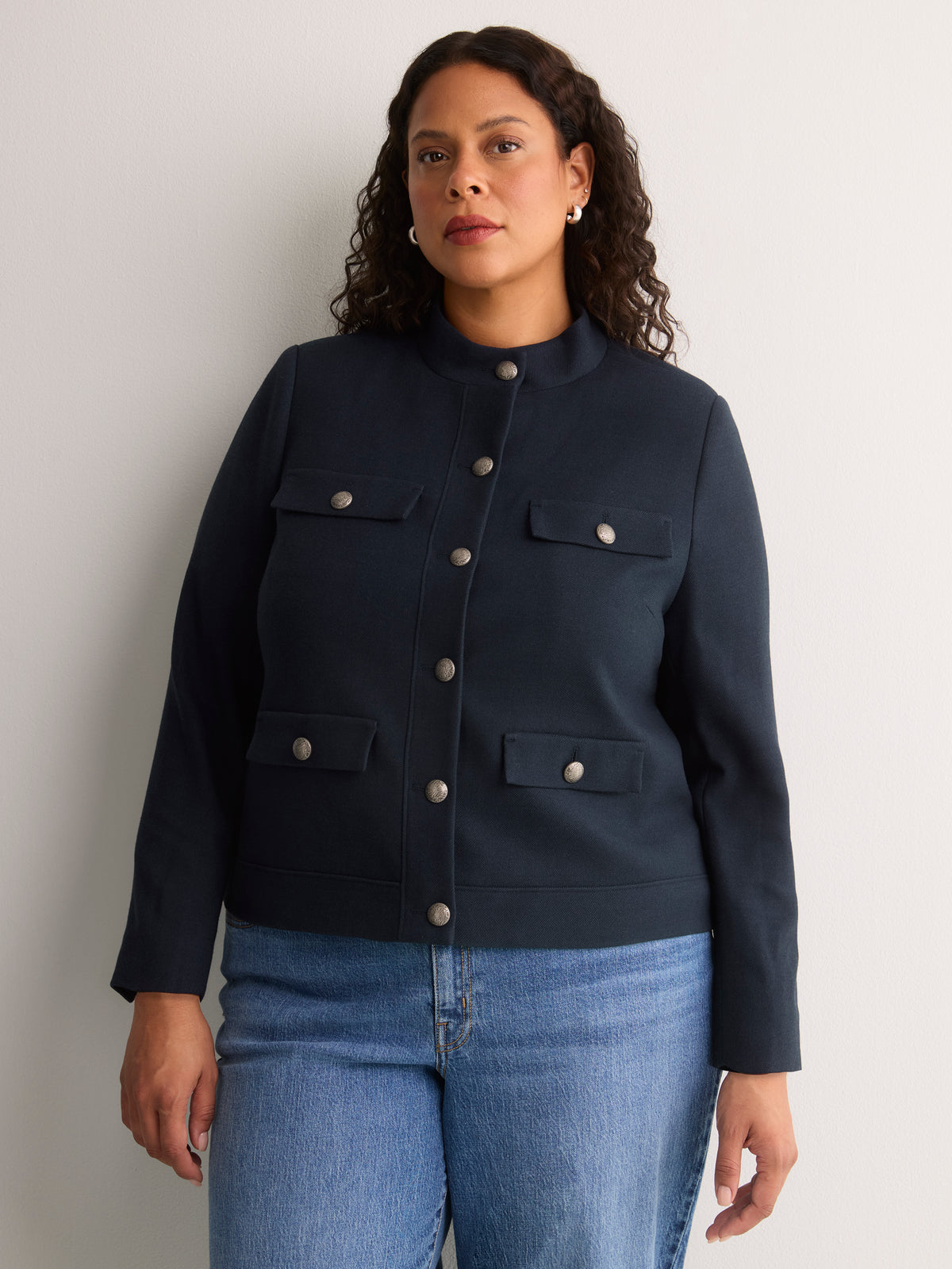 Dark Blue Officer Jacket