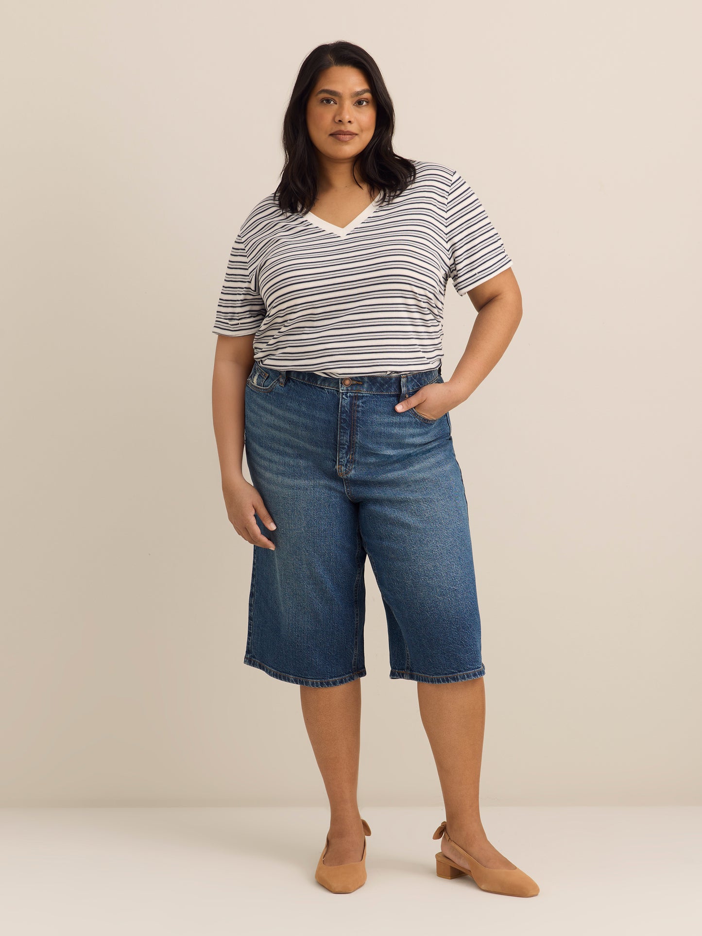 Responsible, Boyfriend-Fit Tee with Slits