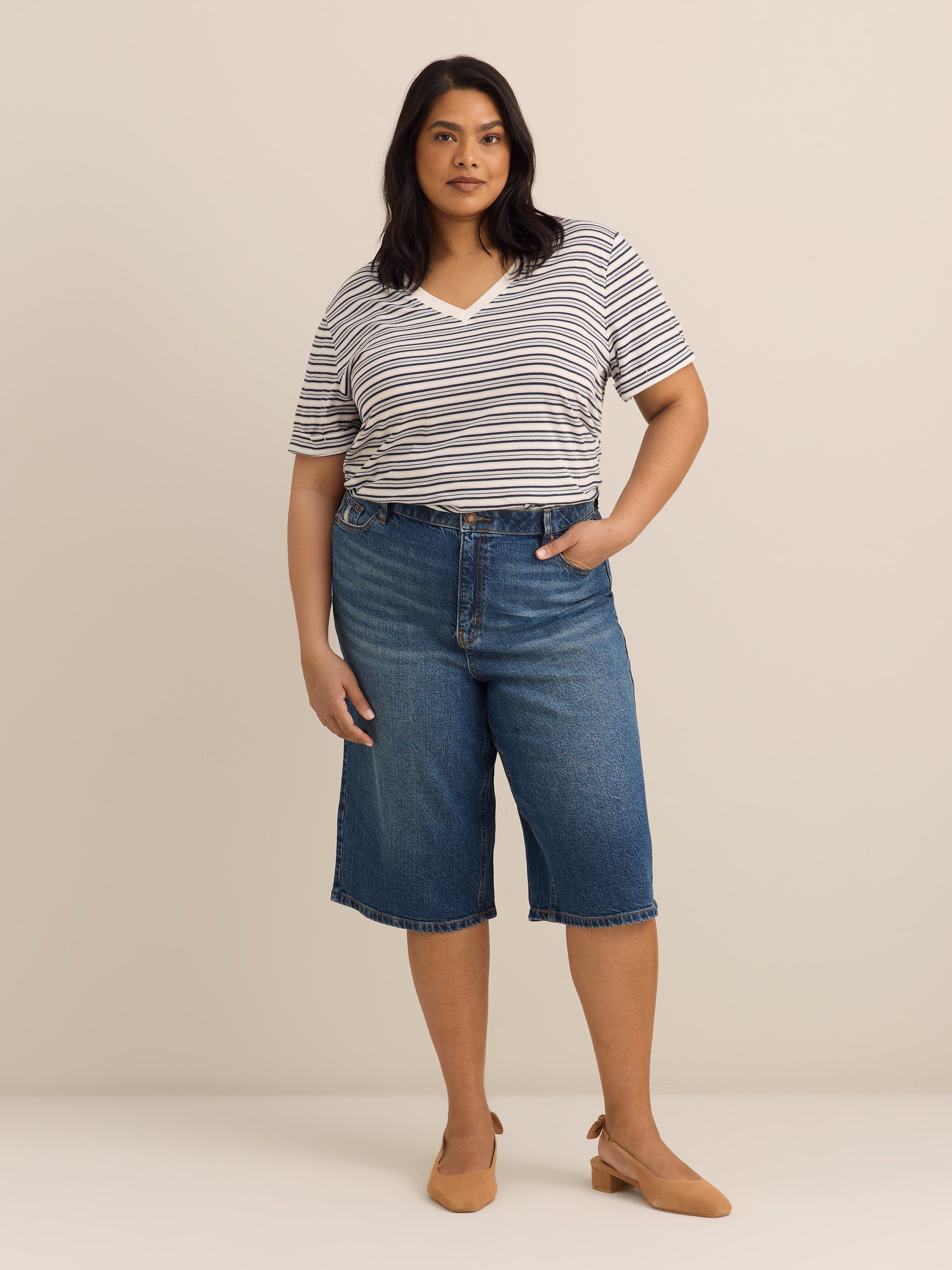 Responsible, Boyfriend-Fit Tee with Slits