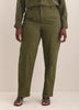 Pantalon en twill vert style ranch - Addition Elle