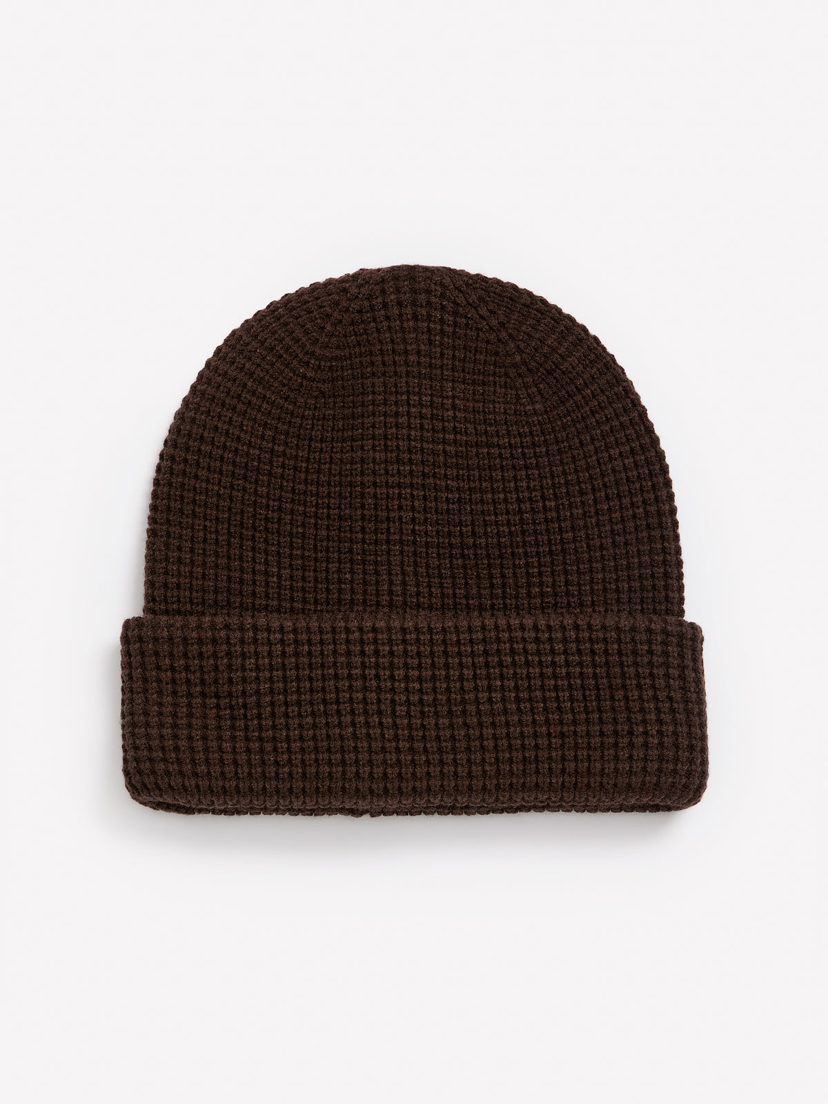 Waffle Knit Cuffed Beanie