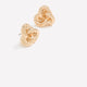 Golden Twisted Stud Earrings