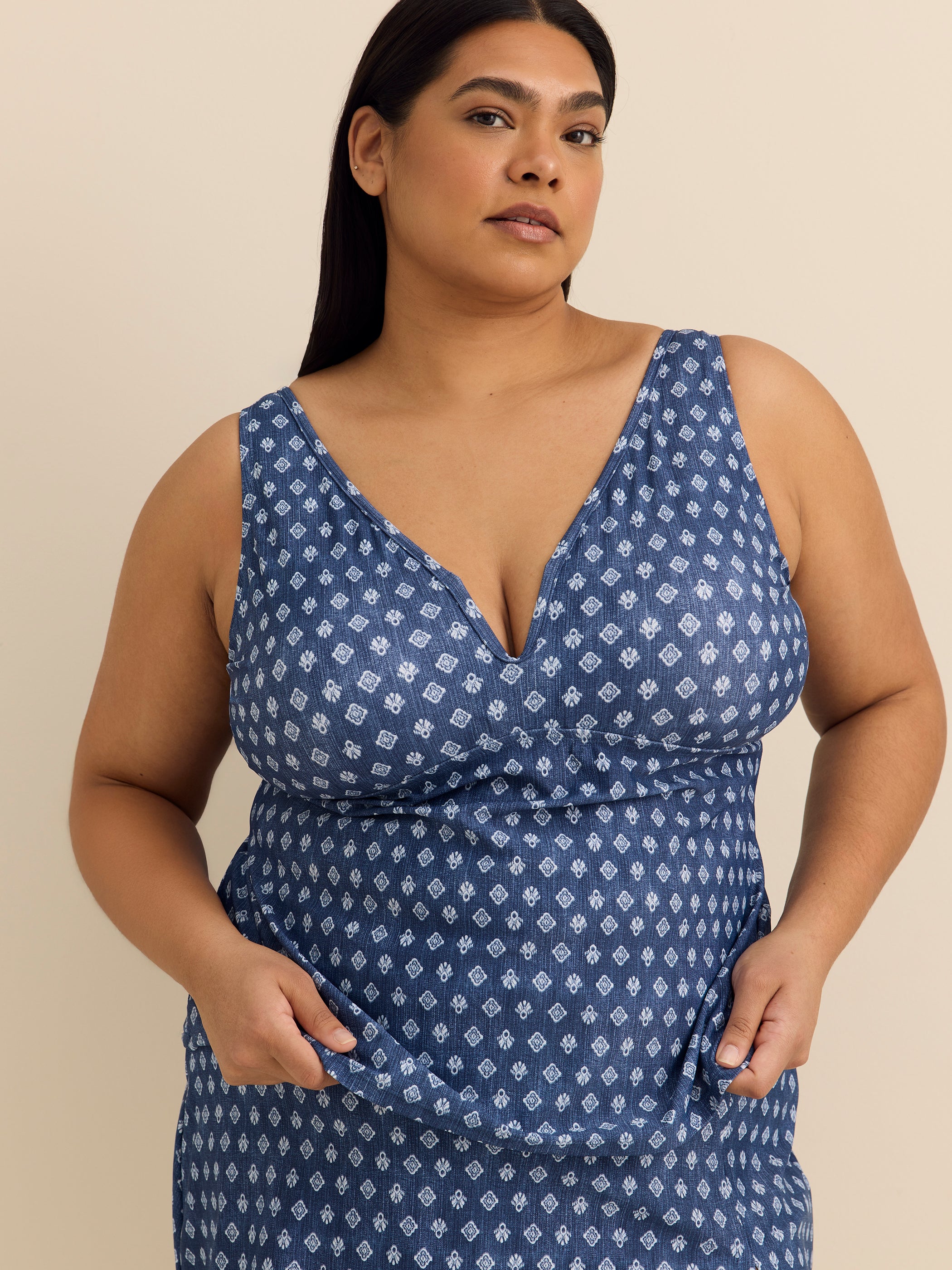 Haut tankini Tanzania à  motif - Raisins Curve