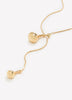 Long Golden Necklace with Adjustable Clasp