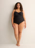 One-Piece Swimsuit With Bandeau Top