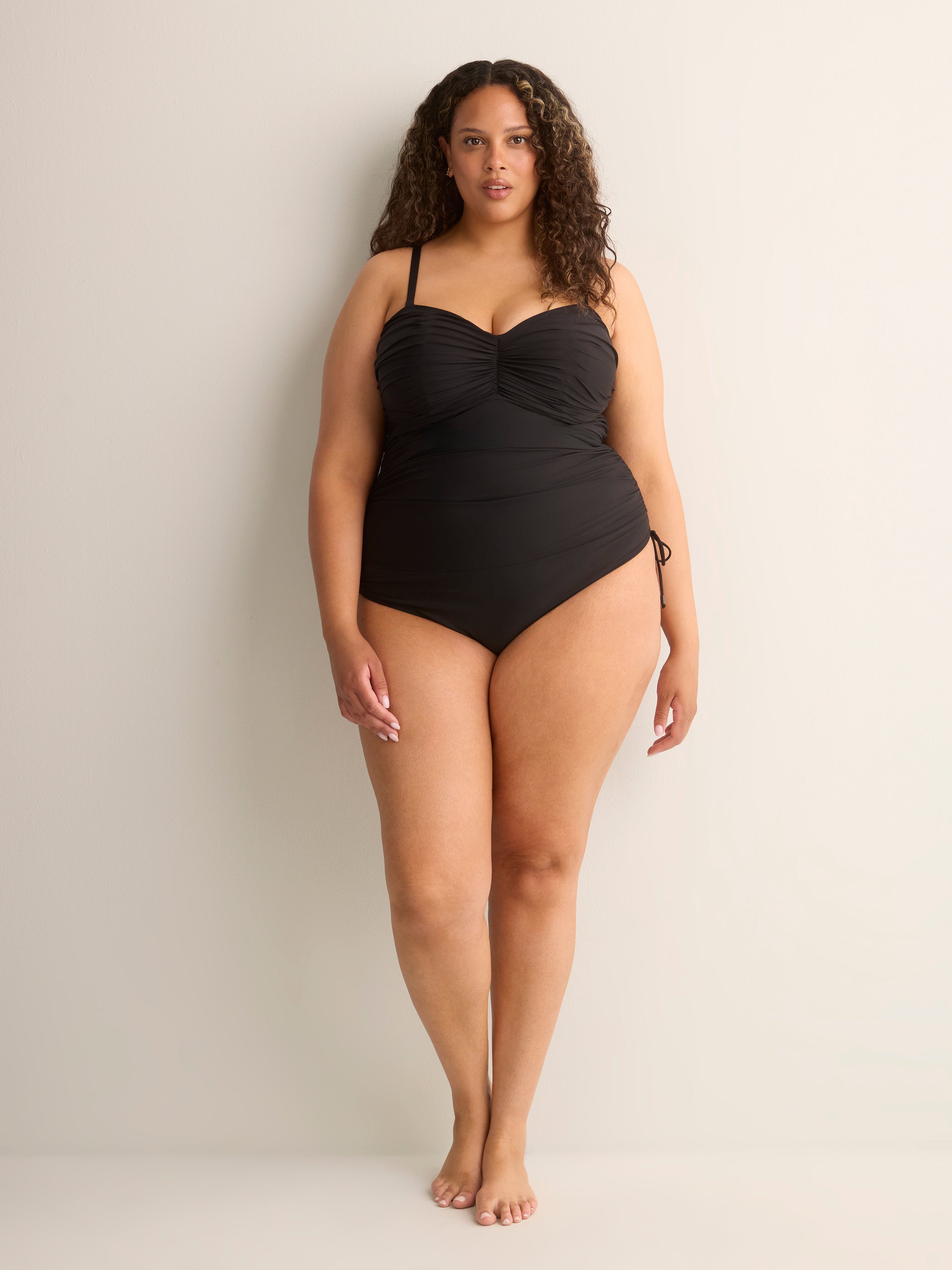 One-Piece Swimsuit With Bandeau Top