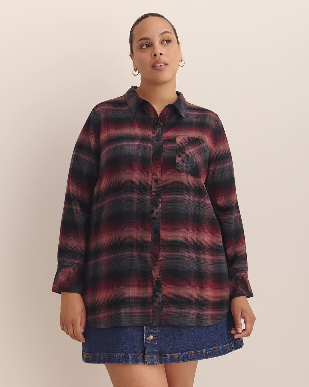 Plaid Flannel Buttoned Down Shirt