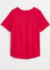 T-shirt côtelé à col rond, coupe moderne, tissu responsable - PENN. Essentials