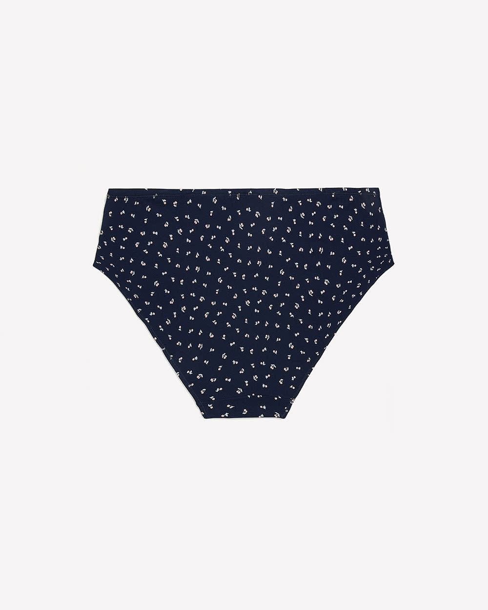High-Cut Cotton Brief with Cherry Print - ti Voglio