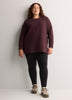 Ottoman Wide Crew Neck Tunic Top - Active Zone