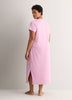 Pink Mini-Star-Print Long Short-Sleeve Sleepshirt - tiVOGLIO