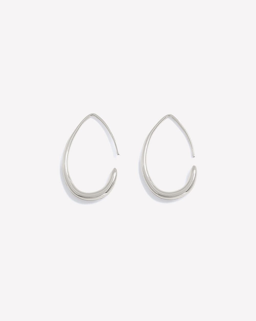 Teardrop Hoop Earrings