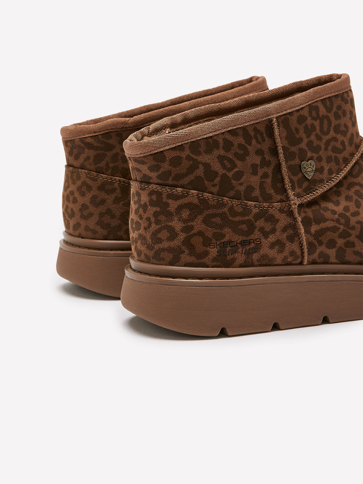 Wide Width, Bobs Keepsakes Slip-On Faux-Leather Winter Bootie - Skechers