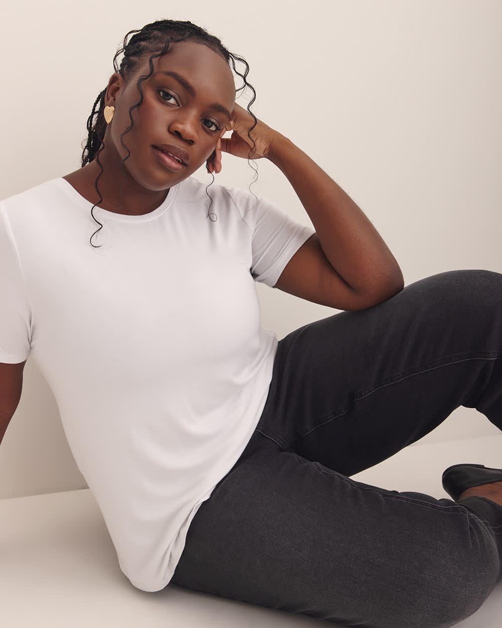 Jean mom noir taille haute - Addition Elle