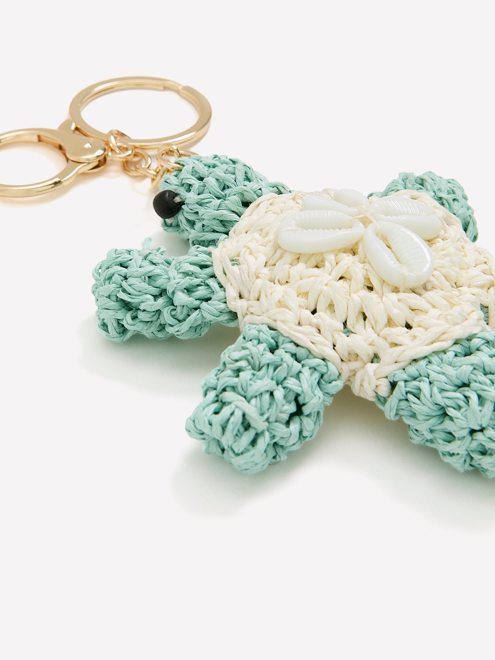 Straw Turtle Keychain and Charm