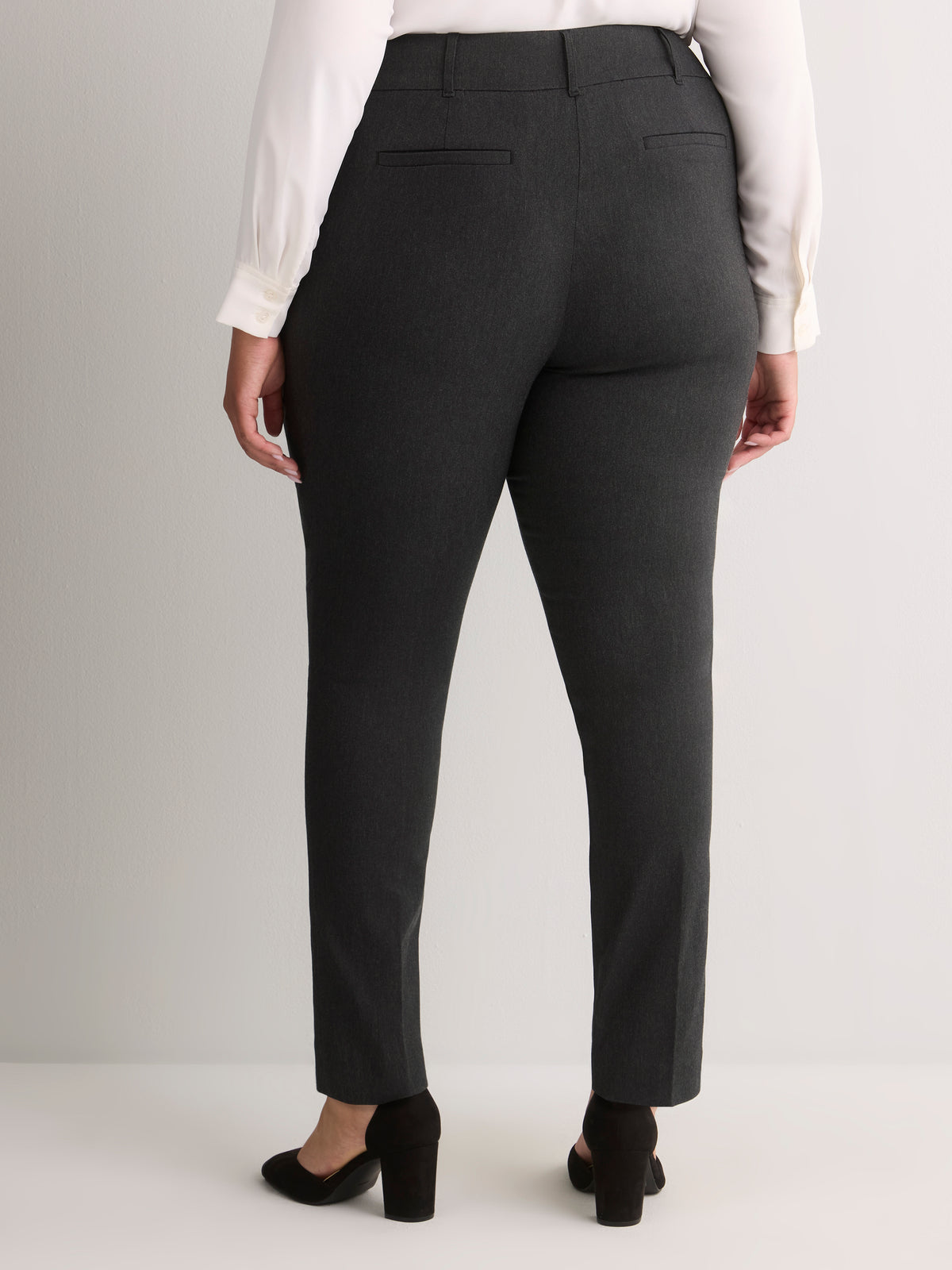 Responsible, Petite, Grey Skinny-Leg Savvy Pants