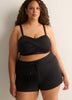 Black Stretch Basic Swim Short