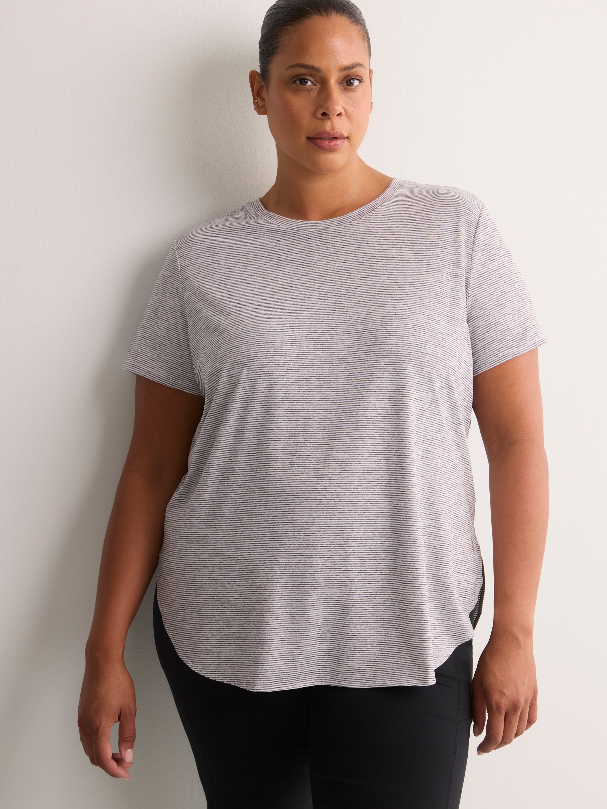 Go Dri Swift Striped Tunic Tee - Skechers