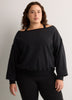 Off-Shoulder Year Round French Terry Sweatshirt - Fabletics