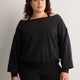 Off-Shoulder Year Round French Terry Sweatshirt - Fabletics