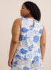 Sleeveless Straight Blouse with Side Ties