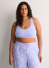 Ribbed Knit Bralette with V-Neck - ti Voglio