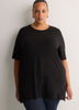 Responsible, Straight Cotton Knit Crew Neck Tunic