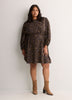 Long-Sleeve Fit-and-Flare Dress