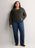 Loose Lurex V-Neck Sweater