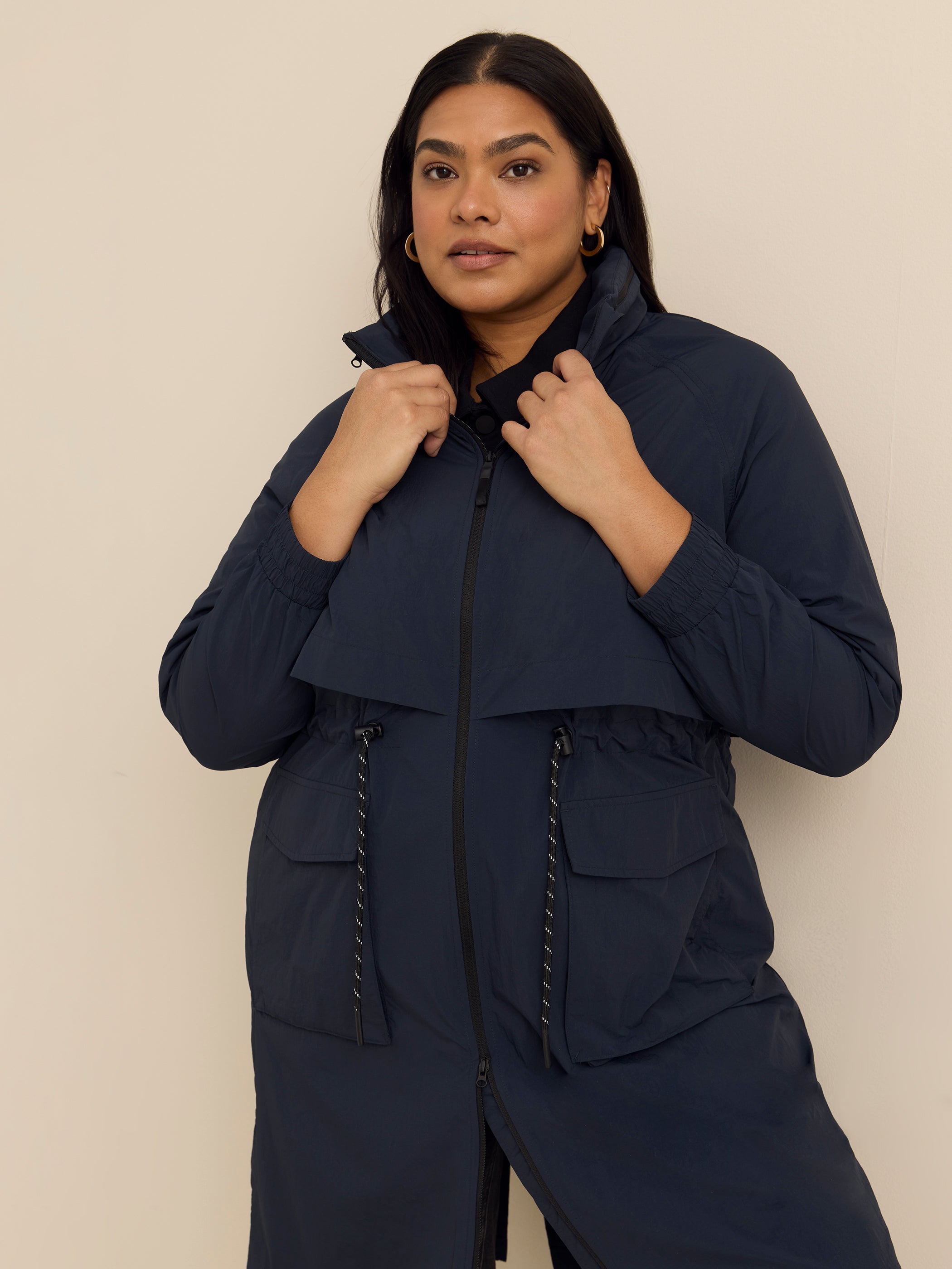 Manteau coupe-vent imperméable long - ActiveZone