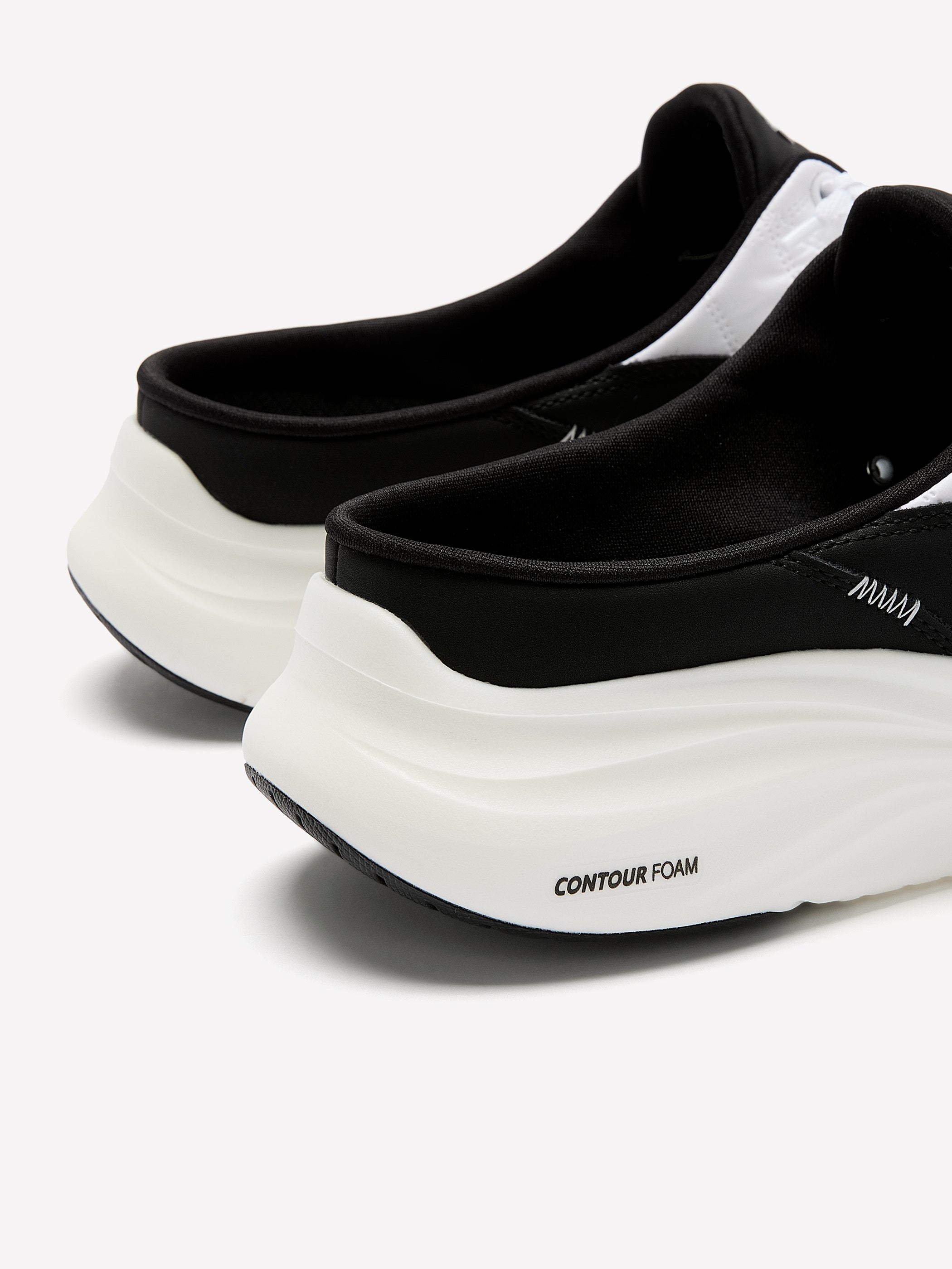 Wide Width, Open-Back Contour Foam Mule Sneaker - Skechers