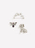 Assorted Silver Rhinestone Brooches, Set of 3