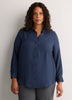 Responsible, Silky Buttoned Down Tunic Shirt