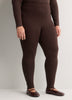 Brown Ponte de Roma Fashion Legging with Studded Side
