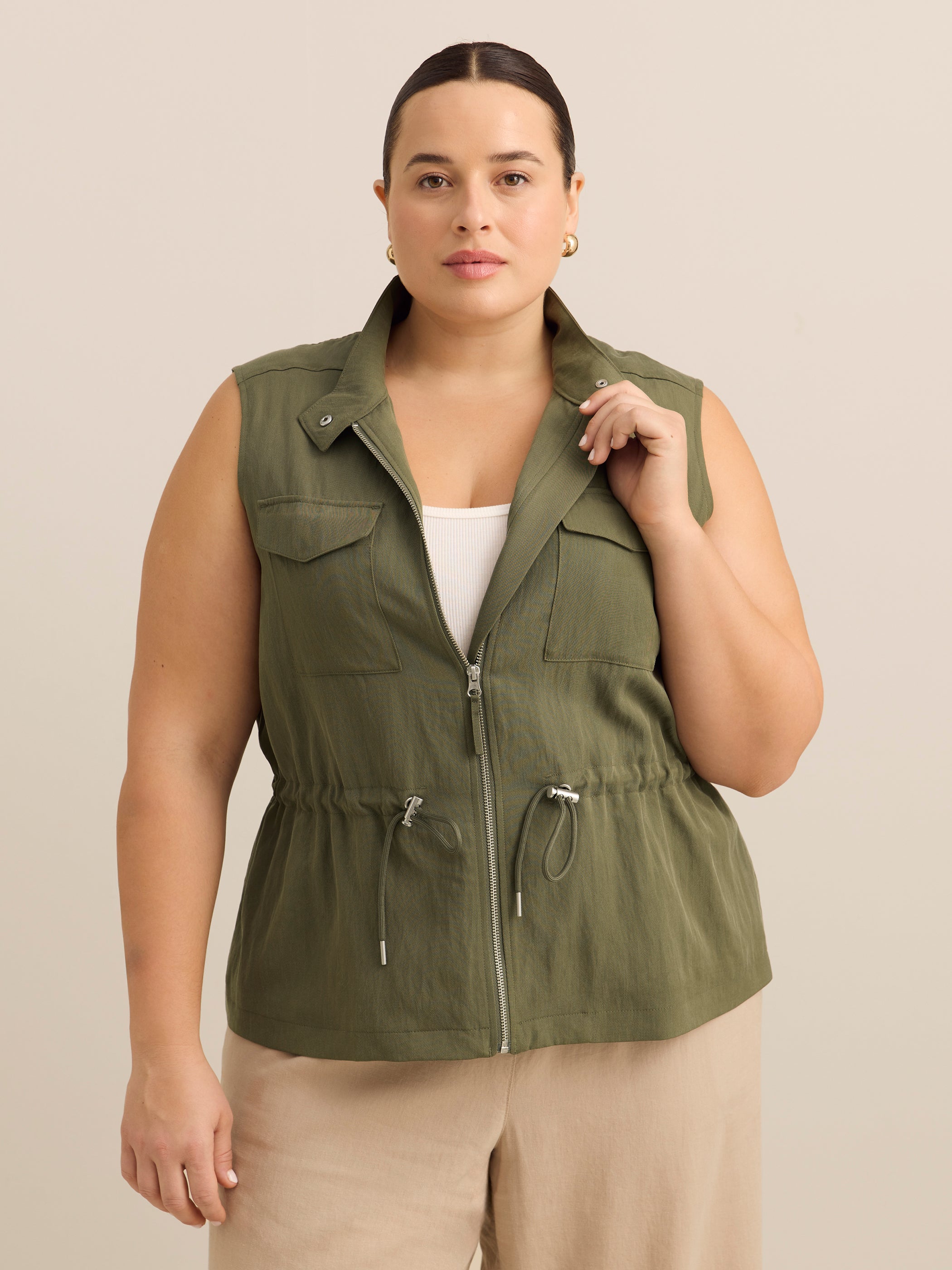 Veste safari sans manches