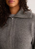 Loose-Fit Half-Zip Shaker Knit Sweater