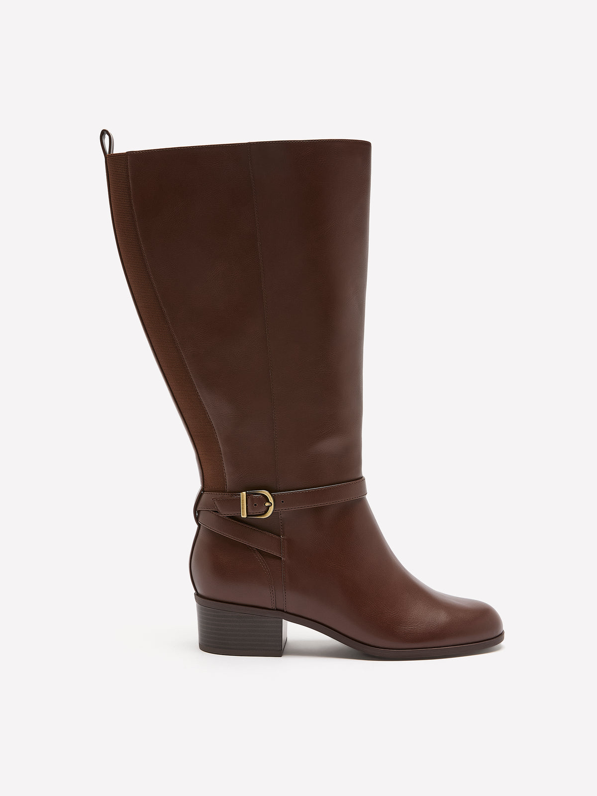 Wide Width, Diona Tall Extra-Wide-Calf Boot with Ankle Harness