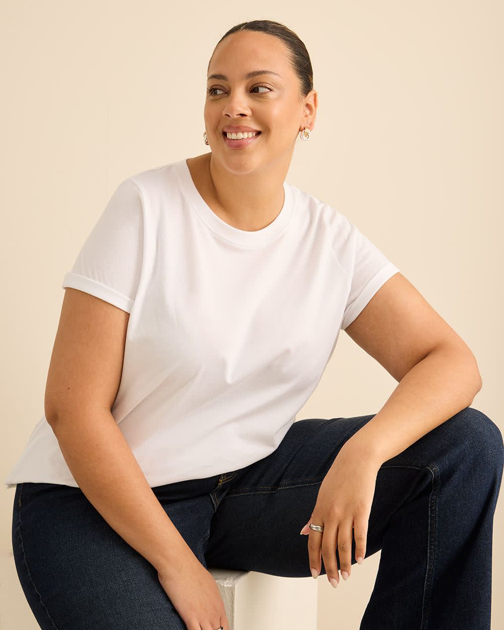 Jean taille haute à jambe évasée, coupe classique - d/C Jeans