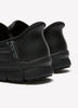 Wide Width, Black Leather Nampa Engus Slip-On Shoe - Skechers