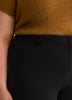 Black Straight-Leg City Pant