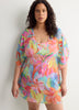 Floral Chiffon Caftan - Bleu by Rod Beattie