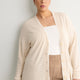 Responsible, Grey Fine Textured Long Cardigan - Active Zone
