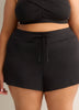 Black Stretch Basic Swim Short