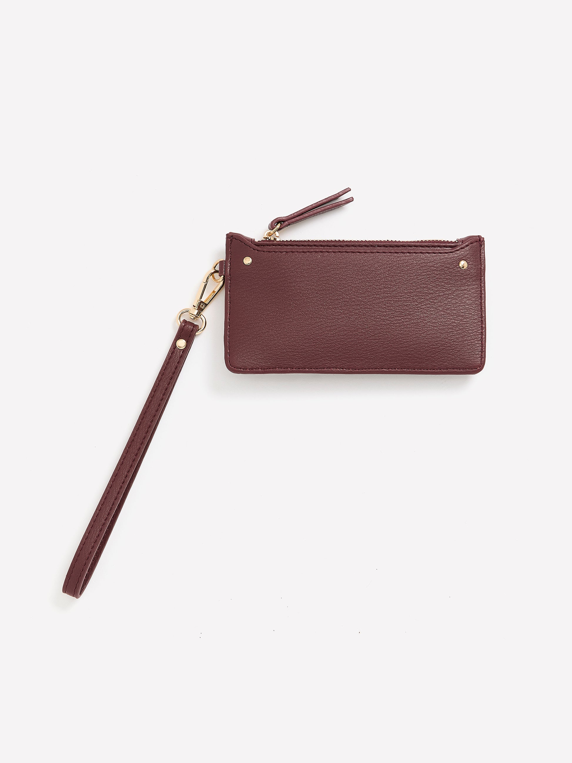 Faux Leather Wrist Wallet