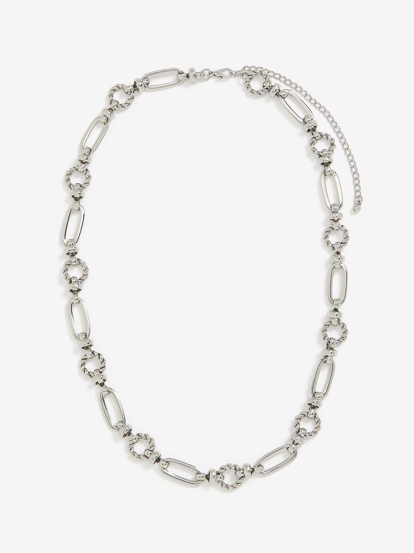 Short Silver Big-Link Necklace