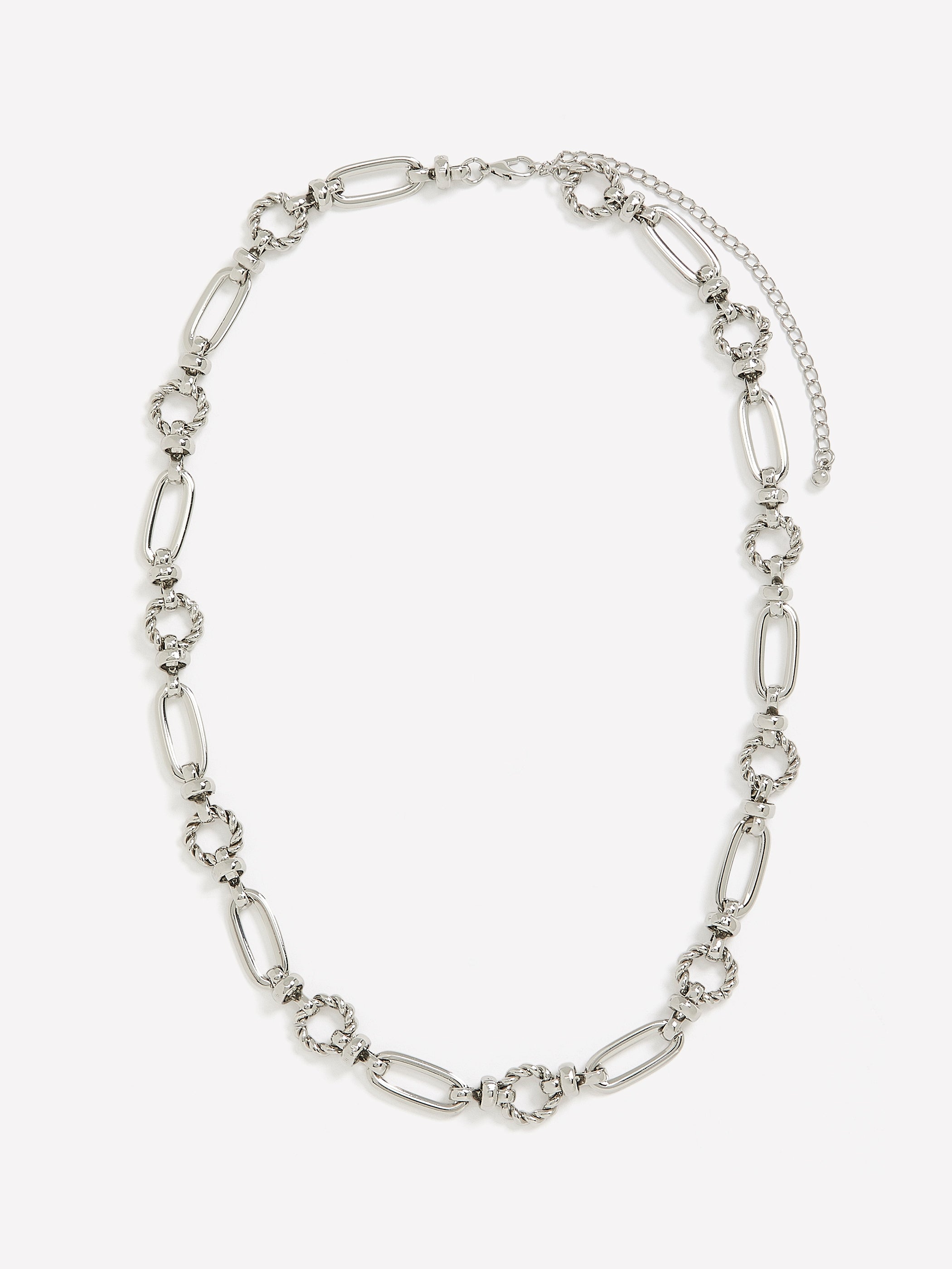 Short Silver Big-Link Necklace