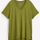 Responsible, Boyfriend-Fit V-Neck Tee with Slits