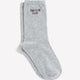 Chaussettes grises à imprimé Amour Club sur la cheville