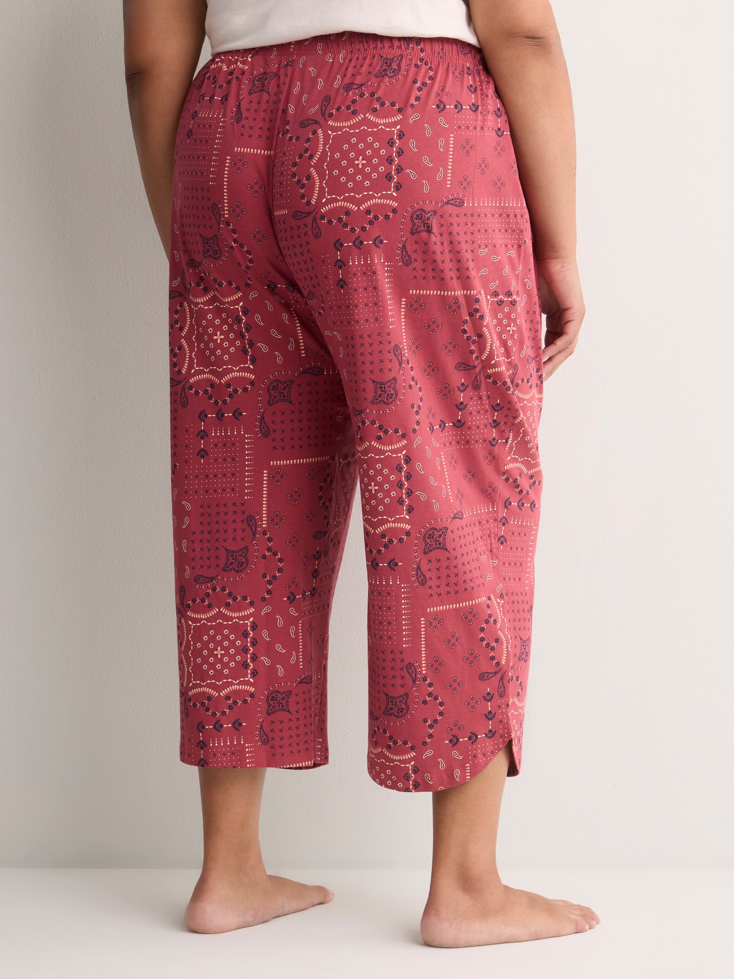 Printed Straight-Leg Capri Pyjama Pant - ti Voglio